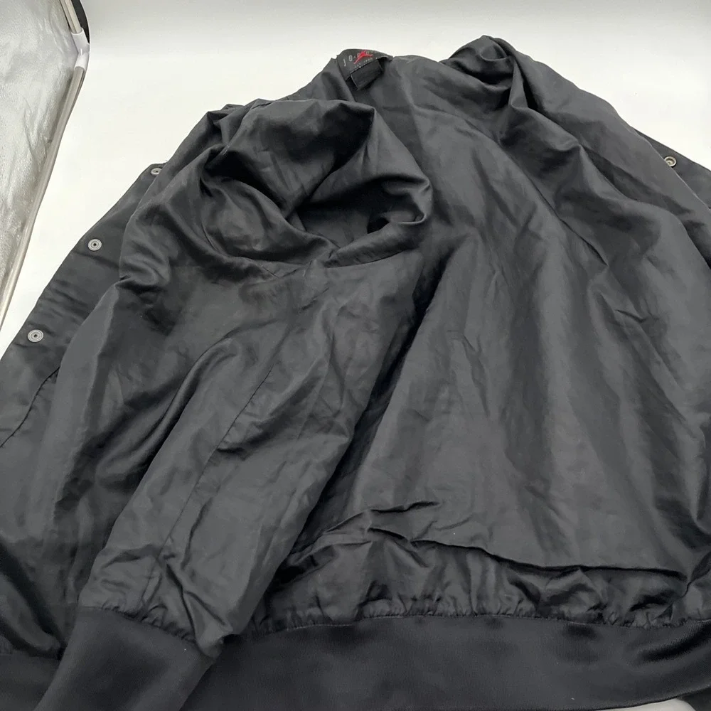 Nike‎ Jordan Script Varsity Bomber Jacket Black XL Jumpman FN4659-010